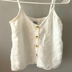 Rhythm button-down tank